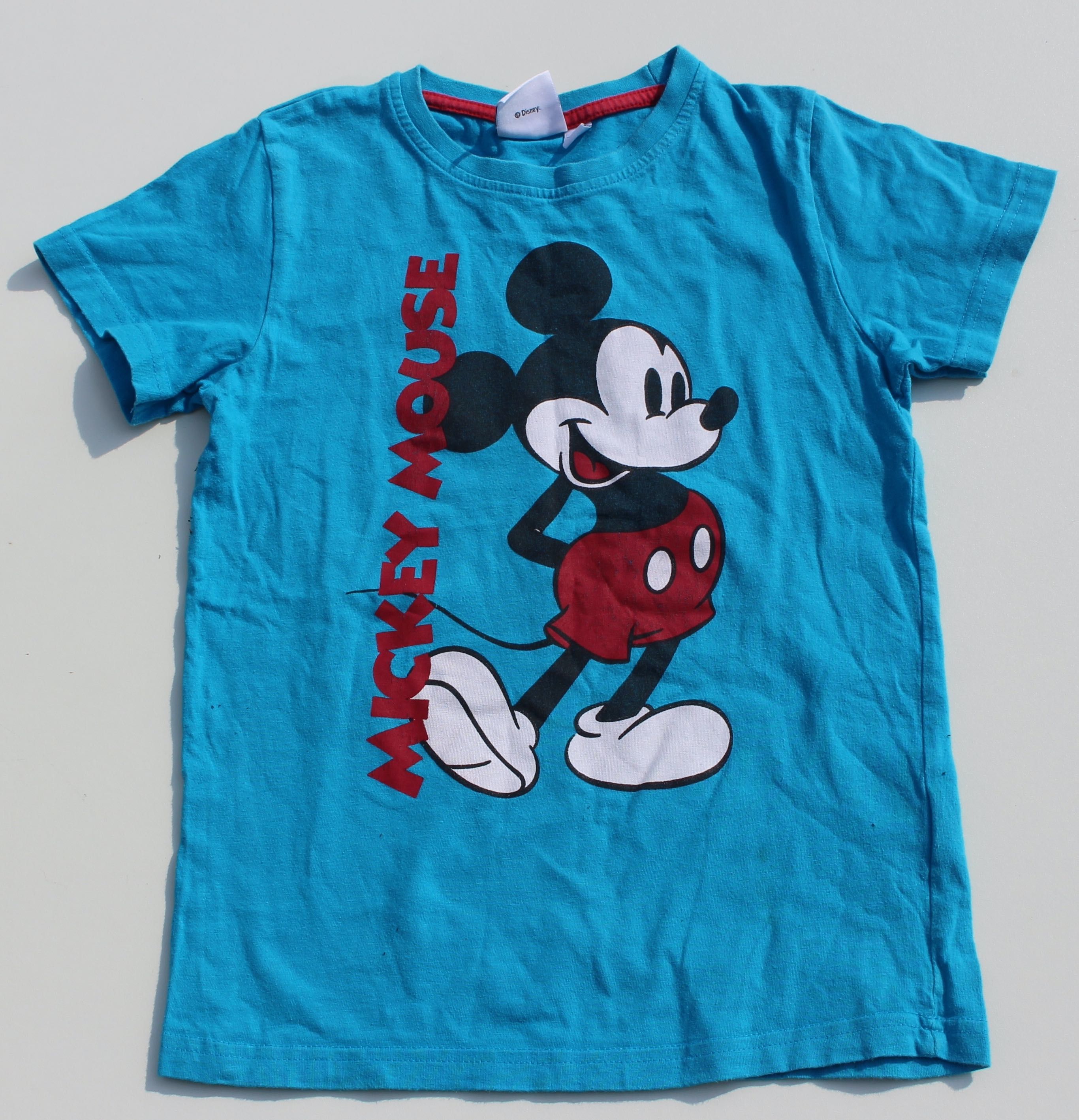 Niebieski T-shirt z myszką Mickey firmy: Disney