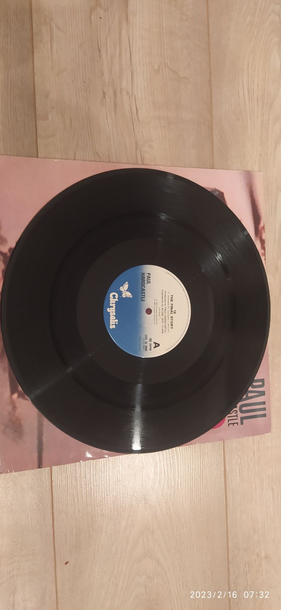 Paul Hardcastle 19 The Final Story 12" Singiel Chrysalis UK 1985 NMint