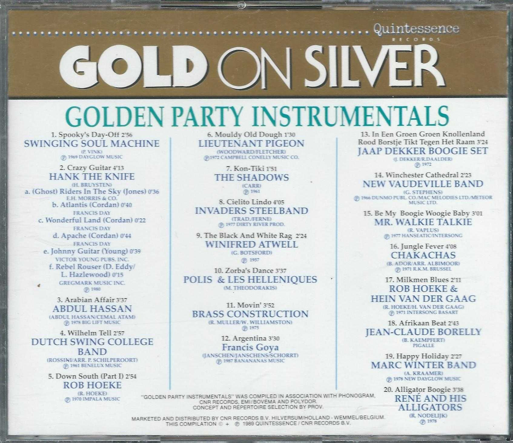 CD VA - Golden Party Instrumentals (1990) (Mr. Walkie Talkie)