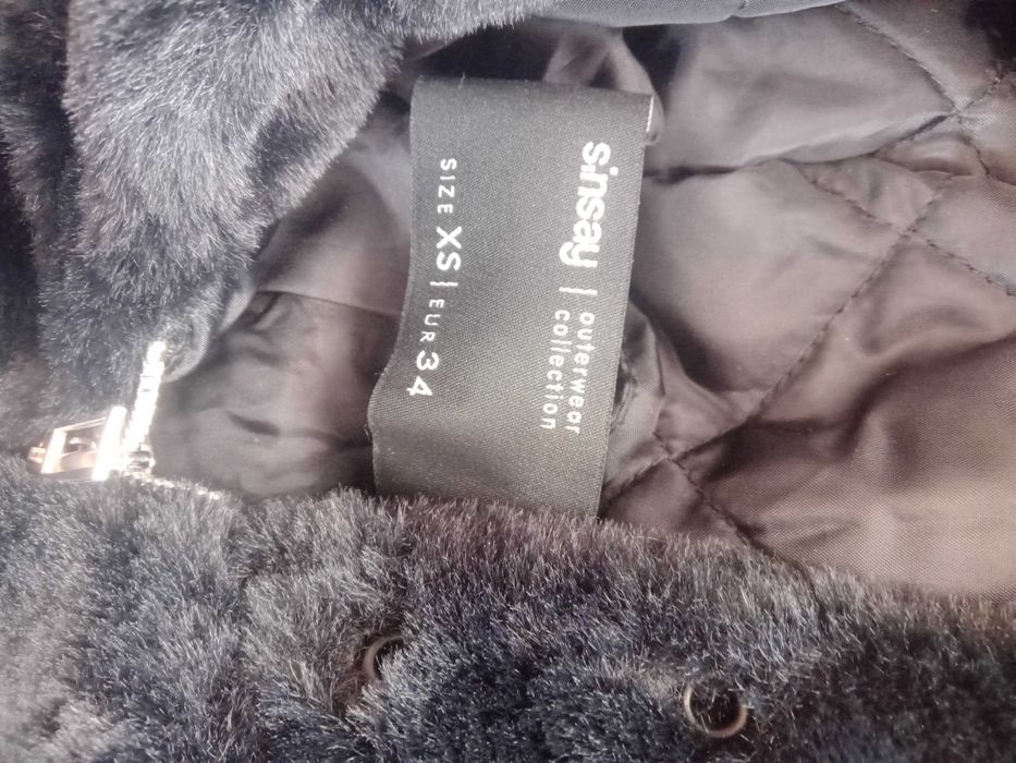 Kurtka przejściowa futerko XS Sinsay