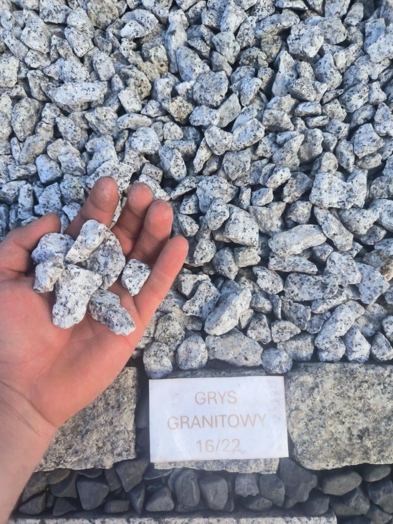 Kamień ogrodowy dekoracyjny / grys granitowy/ kruszywo