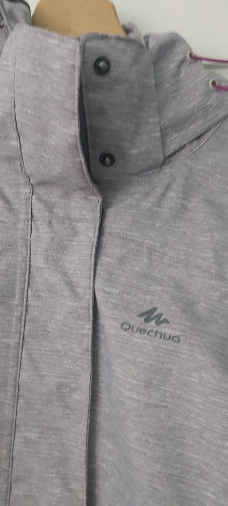 Kurtka turystyczna damska Quechua MH100 wodoodporna