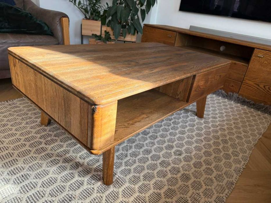 Stolik do salonu 120x70 drewniany Vinotti