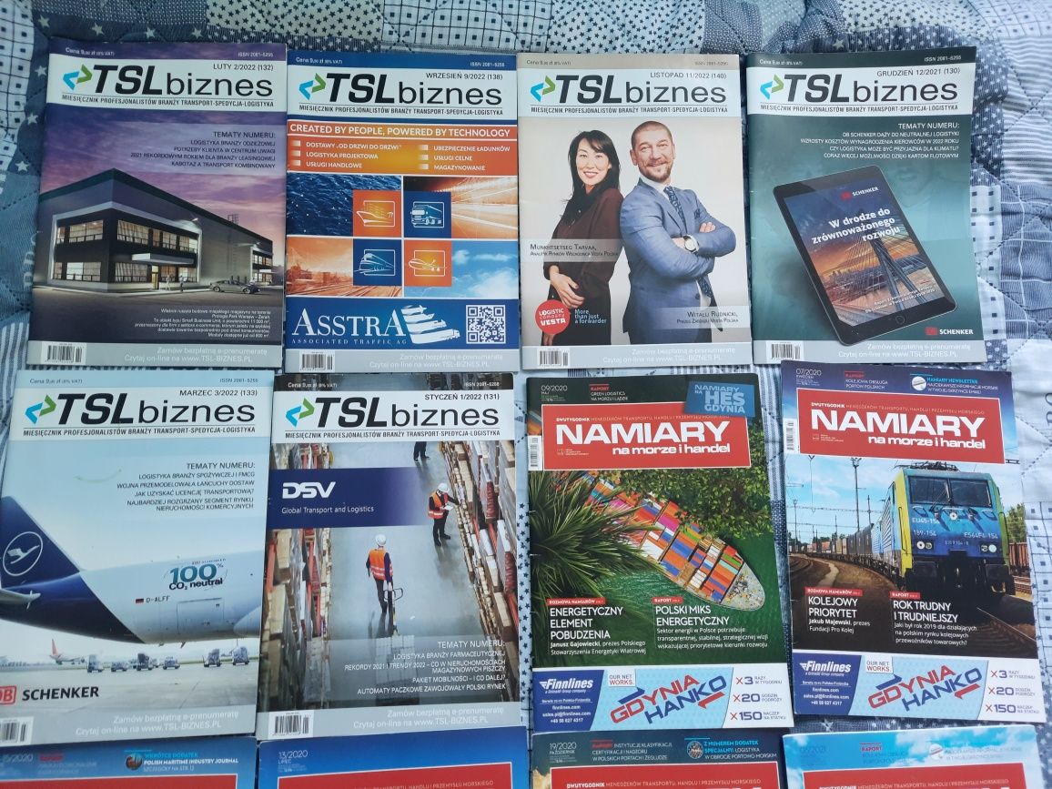 czasopisma Namiary na morze i handel TSL biznes transport port statki