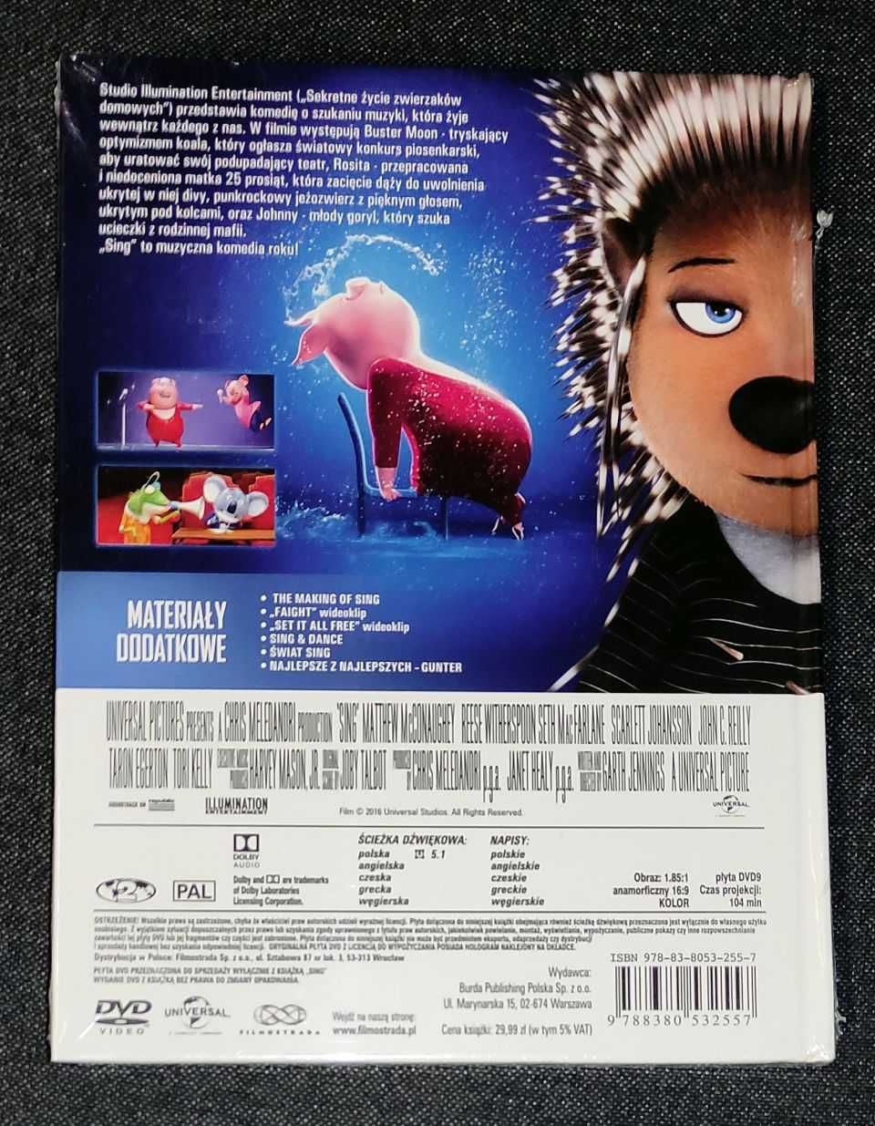 "Sing" - książka z filmem na dvd