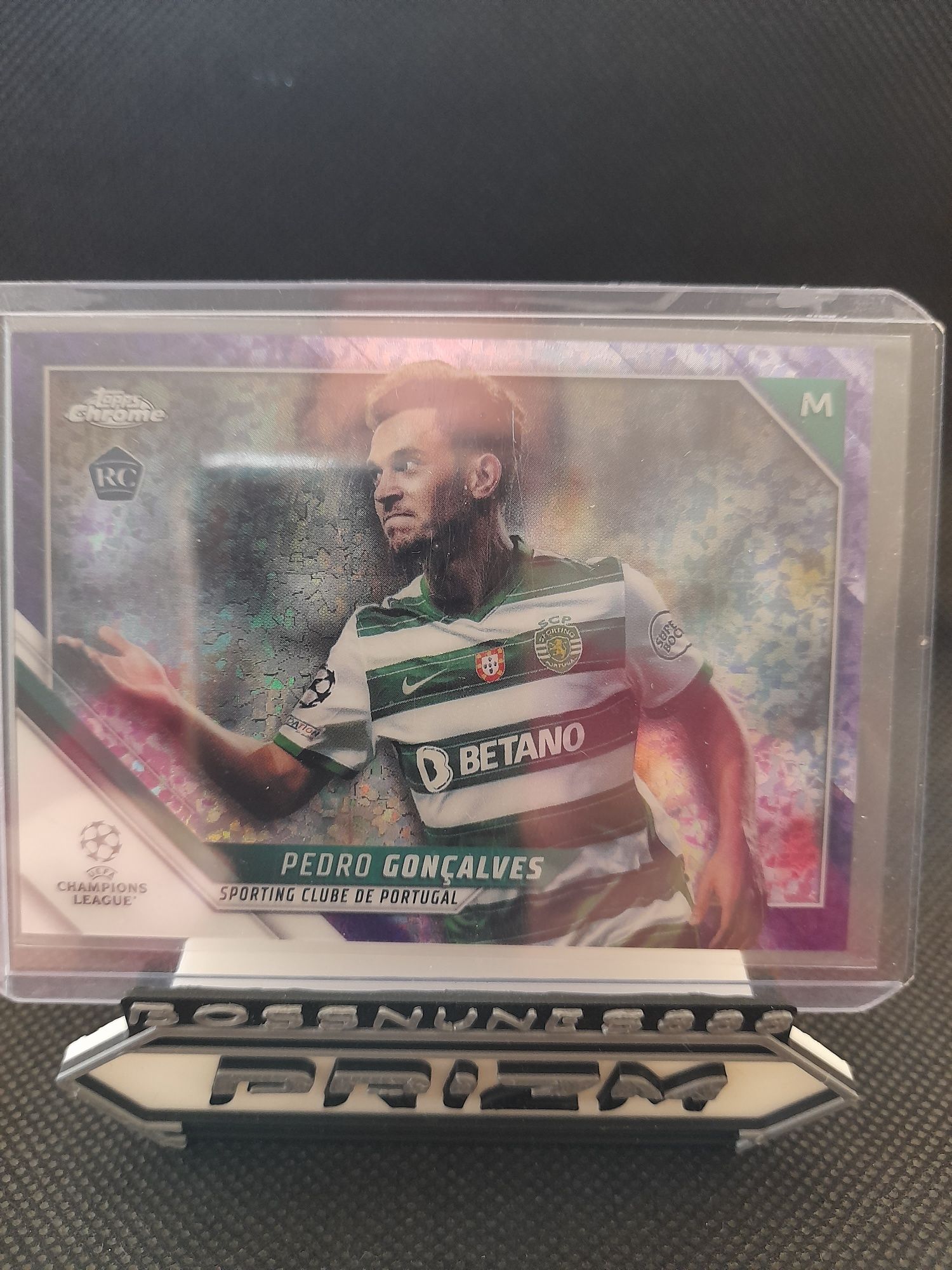 2021 TOPPS Chrome UCL Pedro Gonçalves [Purple Mini Diamond Refractor]