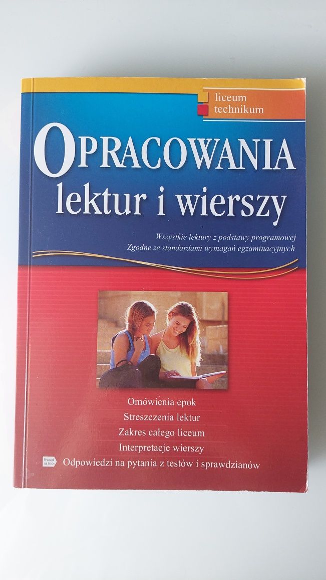 Opracowania lektur i wierszy