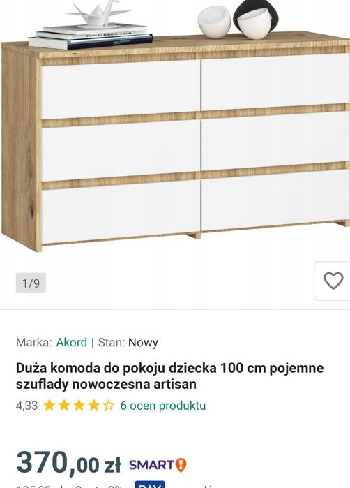 Komoda dziecięca Nowa dł 100 cm