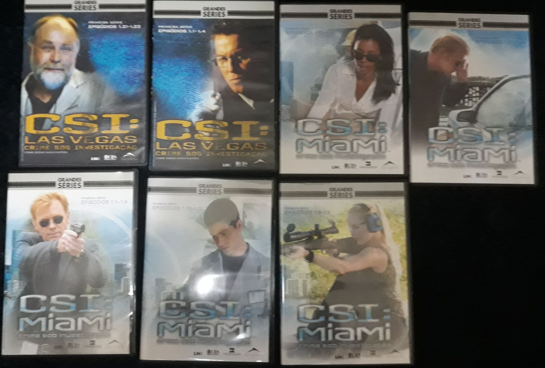 Coleção DVD CSI Miami e Las Vegas