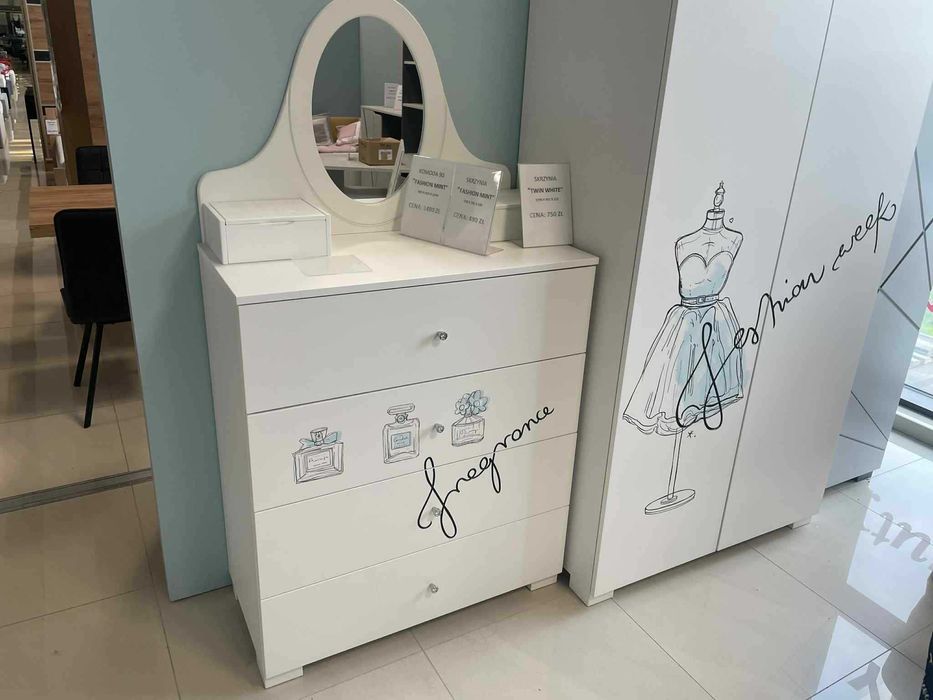 (17WN) Komoda 90 Fashion Mint, wyprzedaż ekspozycji 935 zł