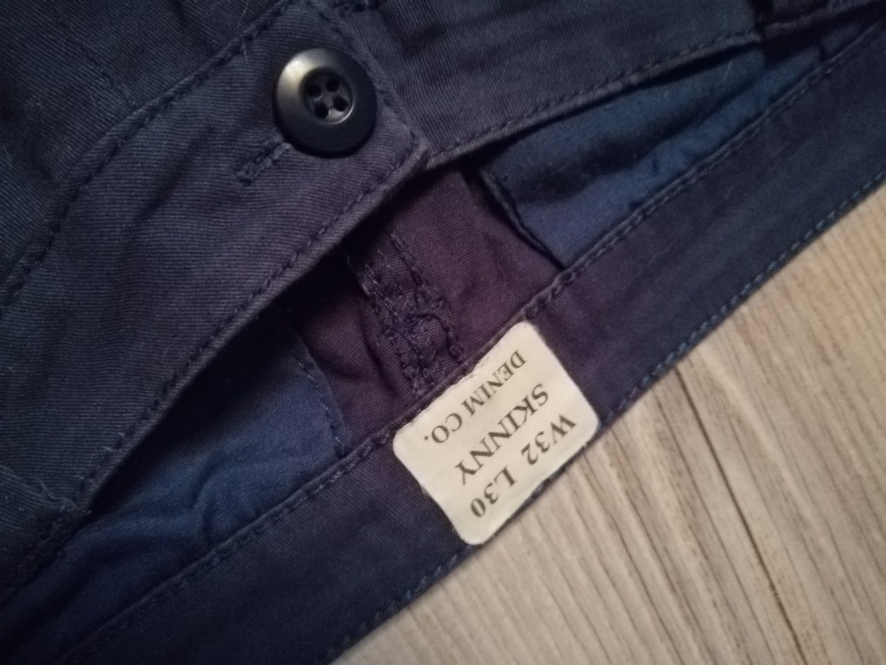 Spodnie eleganckie granatowe Denim co.