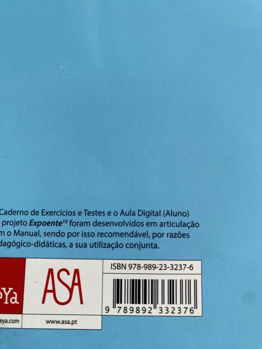 Caderno de Exercícios e Testes Expoente 10 Matemática A 10ano ASA
