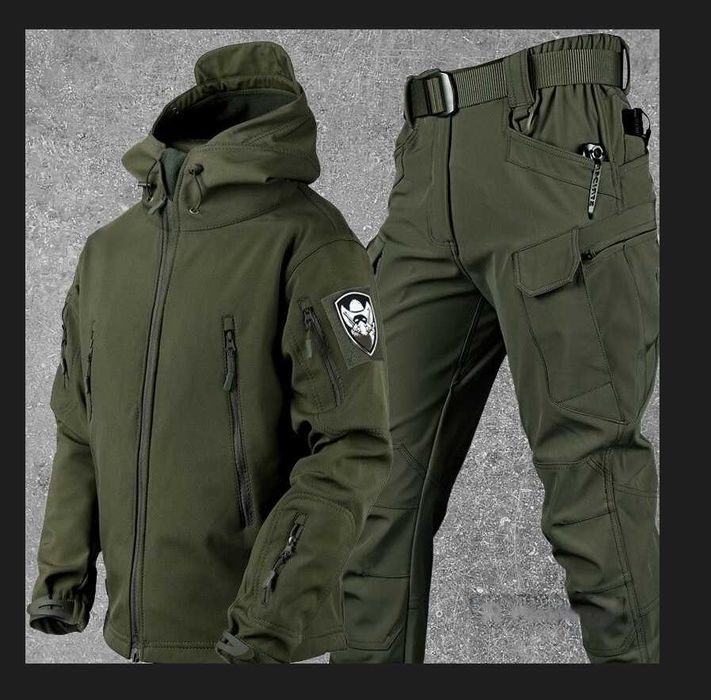 Чоловічий теплий Тактичний костюм Чорний Мультикам Олива Койот Піксель