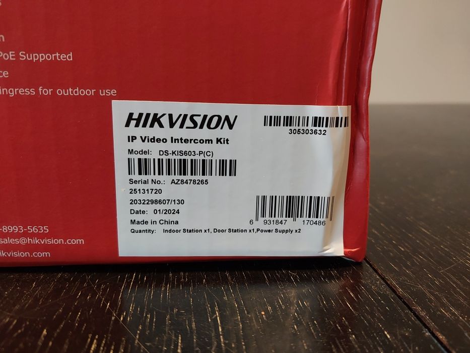 Wideodomofon Hikvision DS-KIS603-P WiFi FullHD Okazja!