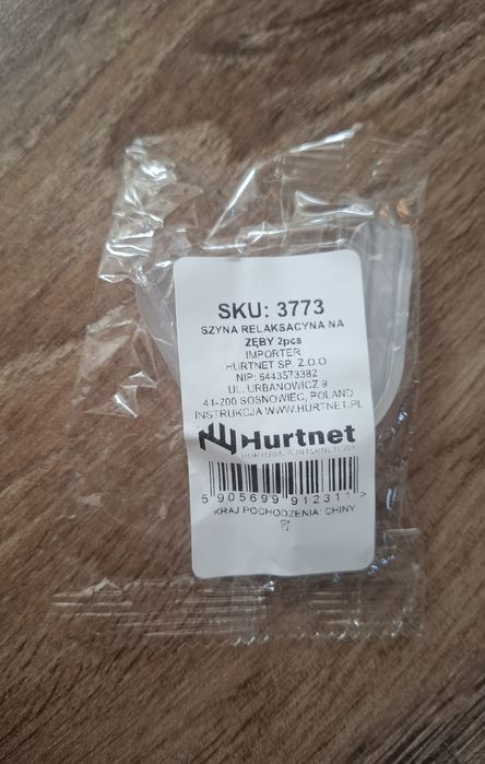Szyna relaksacyjna na zęby komplet 2 sztuki