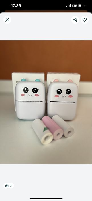 Мініпринтер котик з вушками