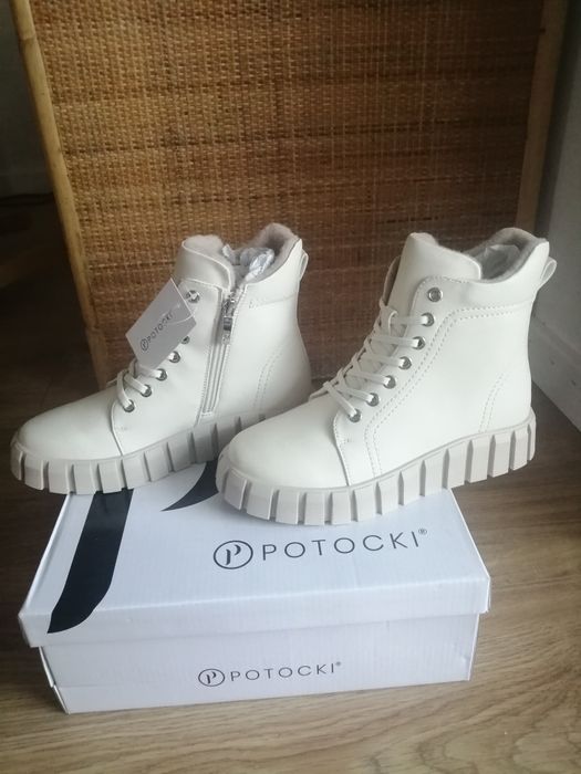 Botki na platformie Potocki r. 40
