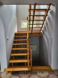 Drewniane, dębowe schody