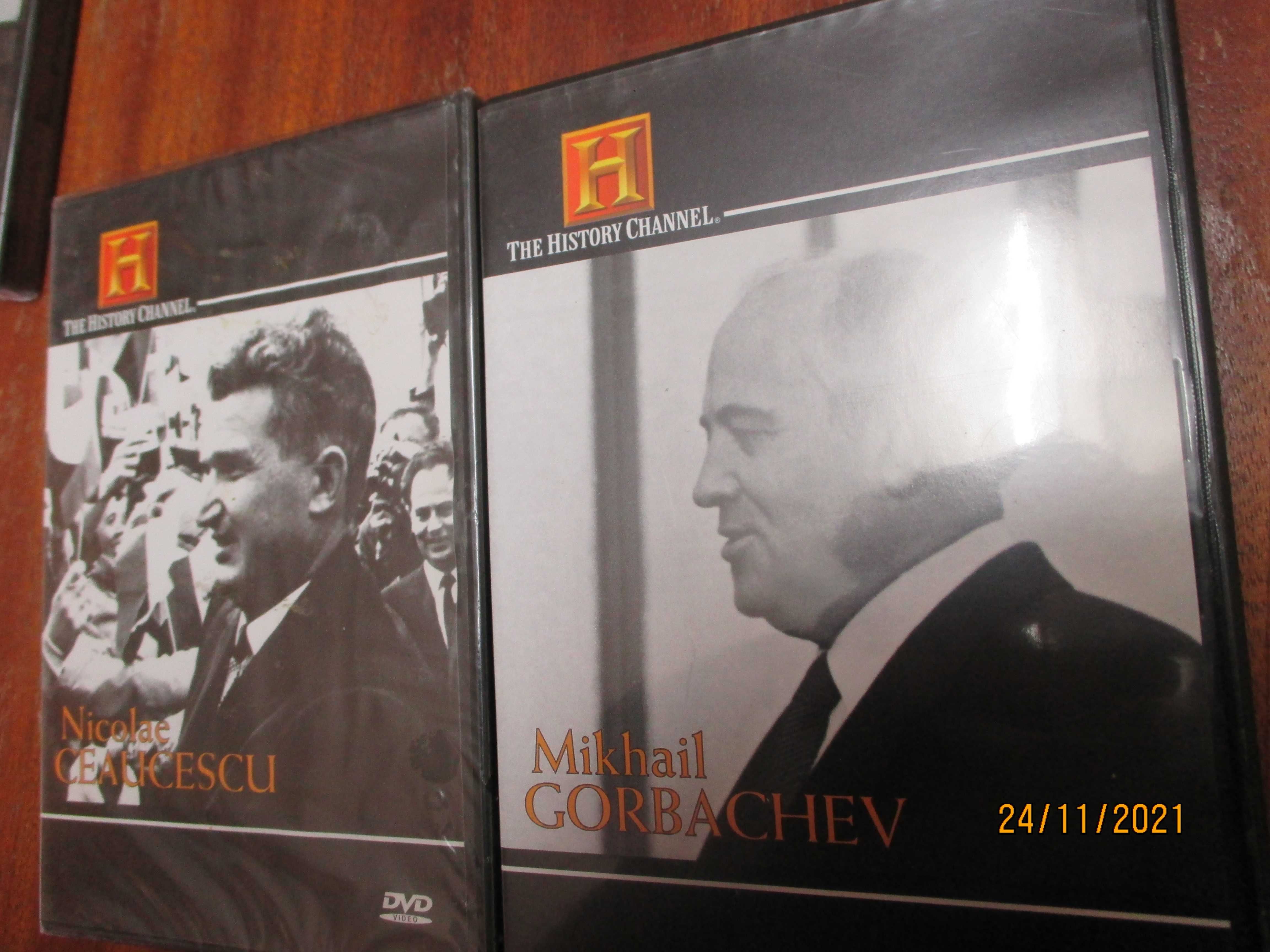 6 DVD's de 6 lideres da História Mundial