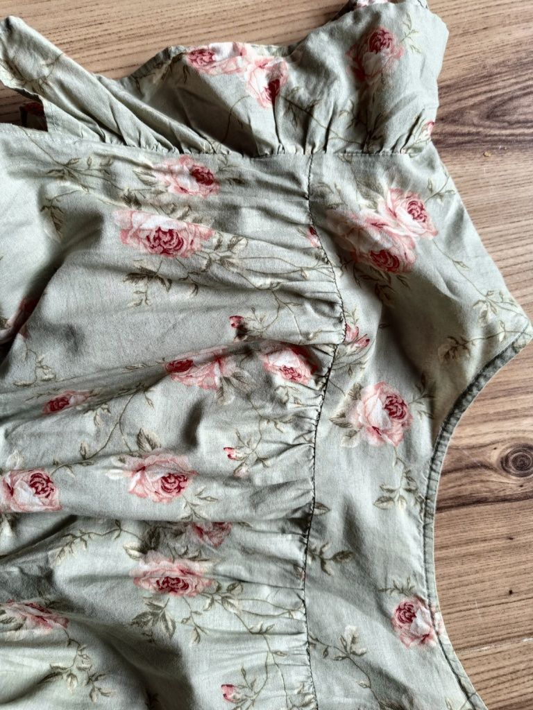 Zestaw sukienka mama newbie r.xs (oversize) oraz kombinezon r.104,