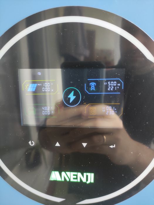 Anenji 5kw гібридний інвертор 48v