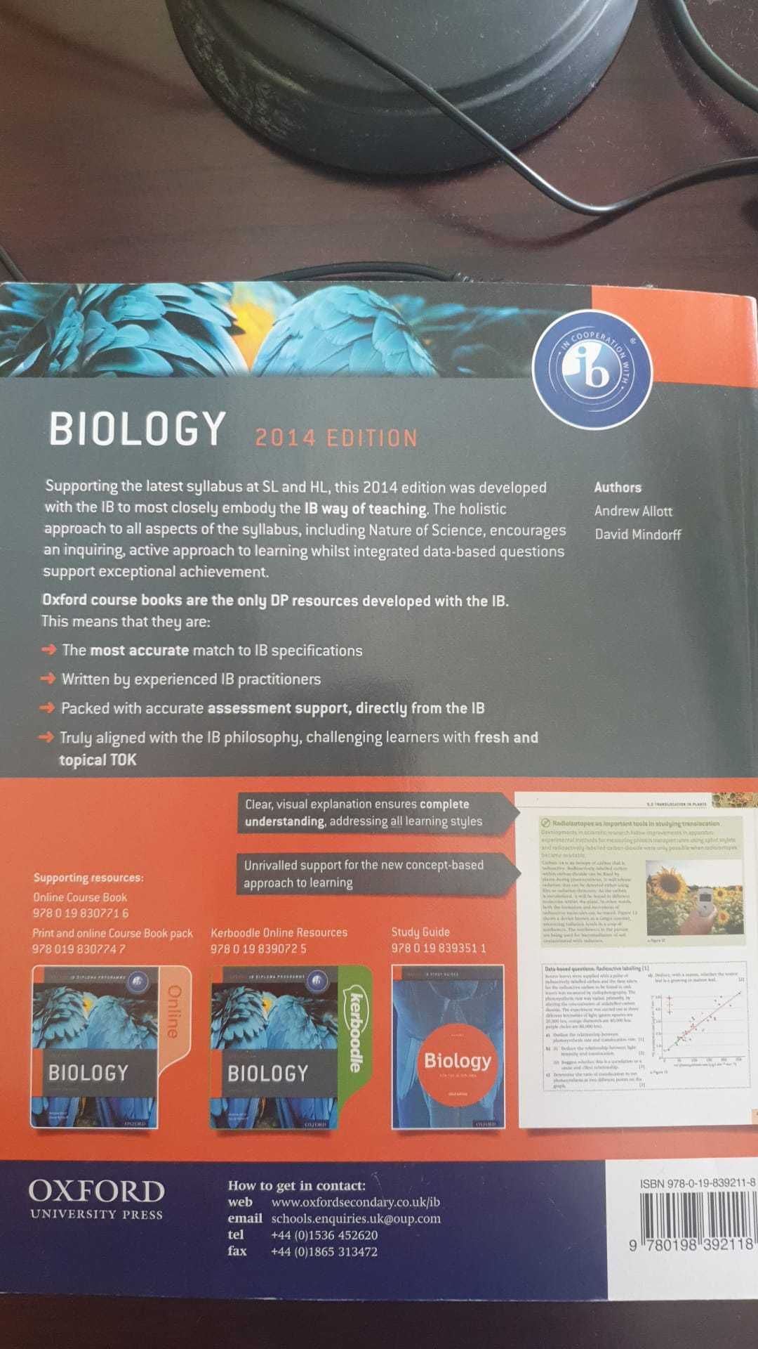 podręcznik "Biology IB Diploma"