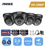 Zestaw 4 szt kamer monitoringu dzień/noc Annke C11DP 3.6mm złącze BNC