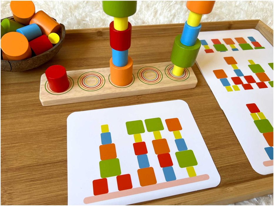 Jogo de Empilhar - Blocos de Madeira