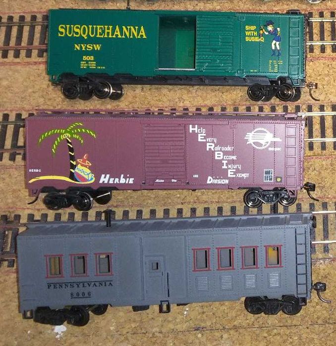 Американські вагони 1/87