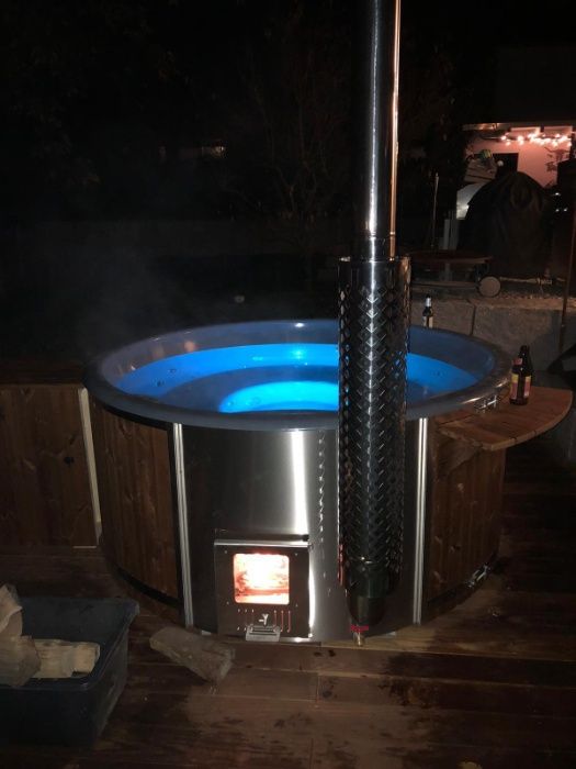 Sauna Bania Ruska Balia Ogrodowa Gorąca Beczka Basen Jacuzzi Led Hydro