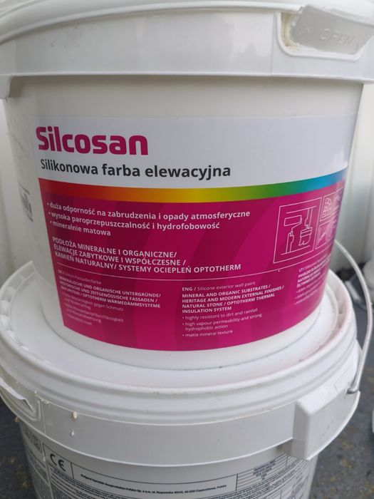 Silikonowa farba elewacyjna Silcosan.