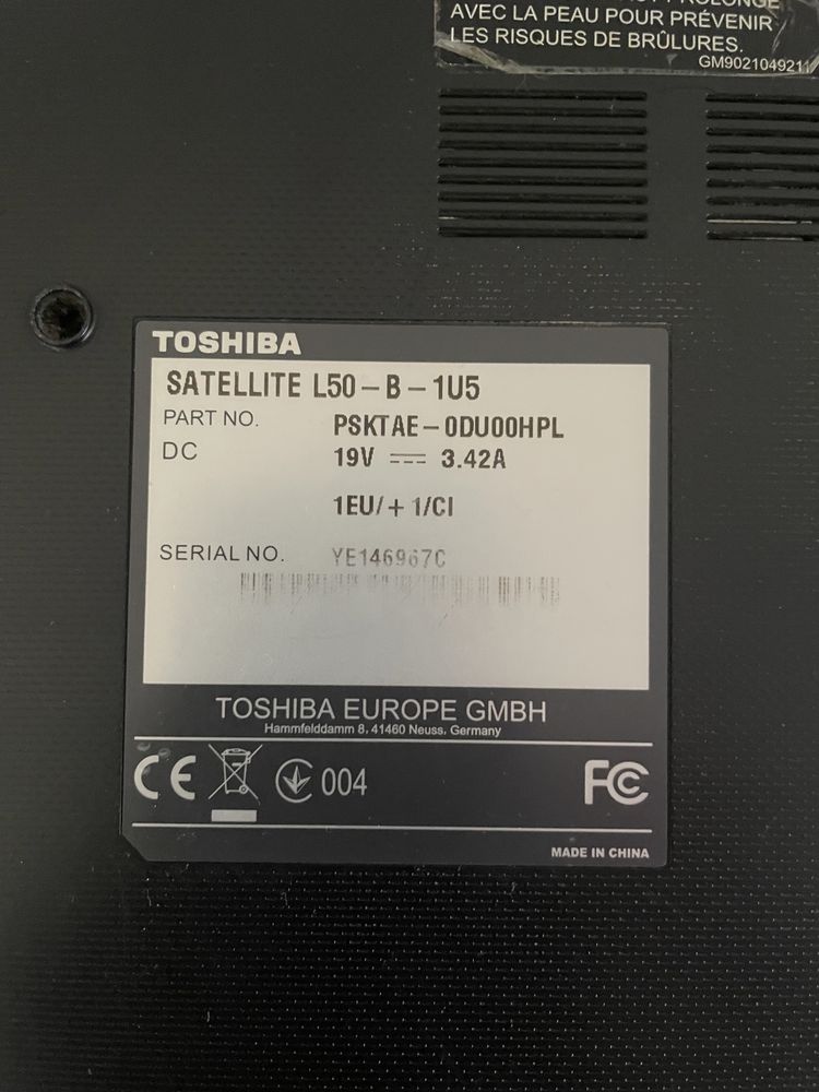 Toshiba Satellite L50-B-1U5