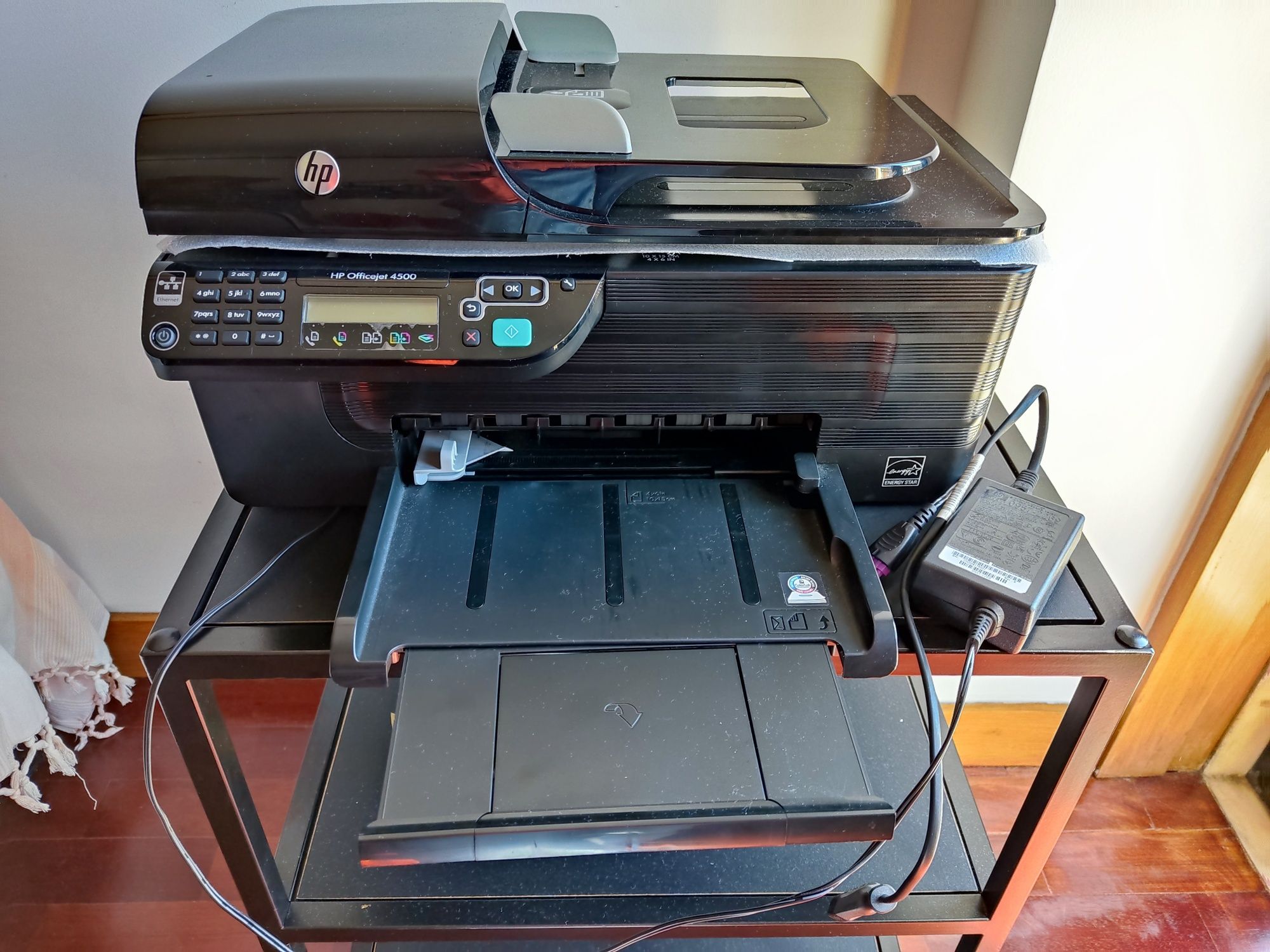 Impressora HP OfficeJet 4500 impecável com tinteiro preto virgem