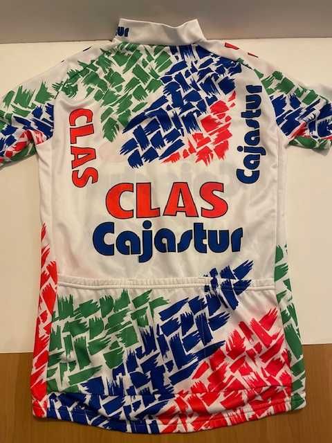 Koszulka kolarska retro grupy Clas Cajastur Biemme rozmiar XL