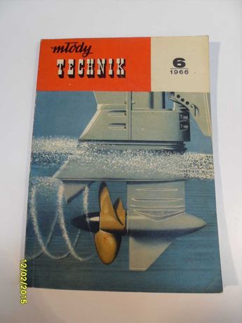 Miesięcznik ''MŁODY TECHNIK'' rocznik 1966 historia techniki