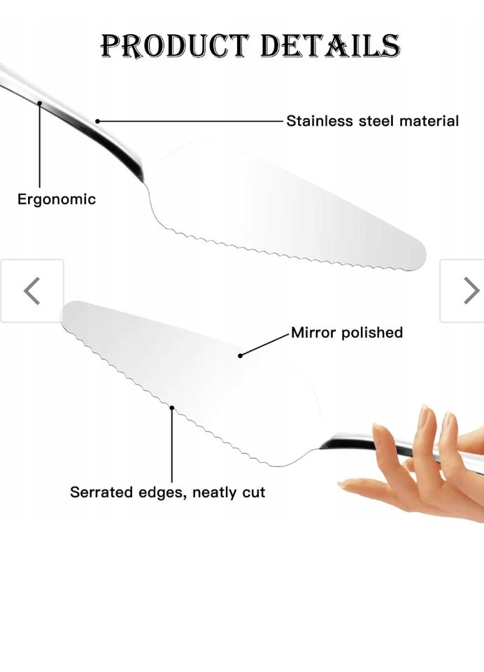 Łopatka do ciasta ze stali nierdzewnej