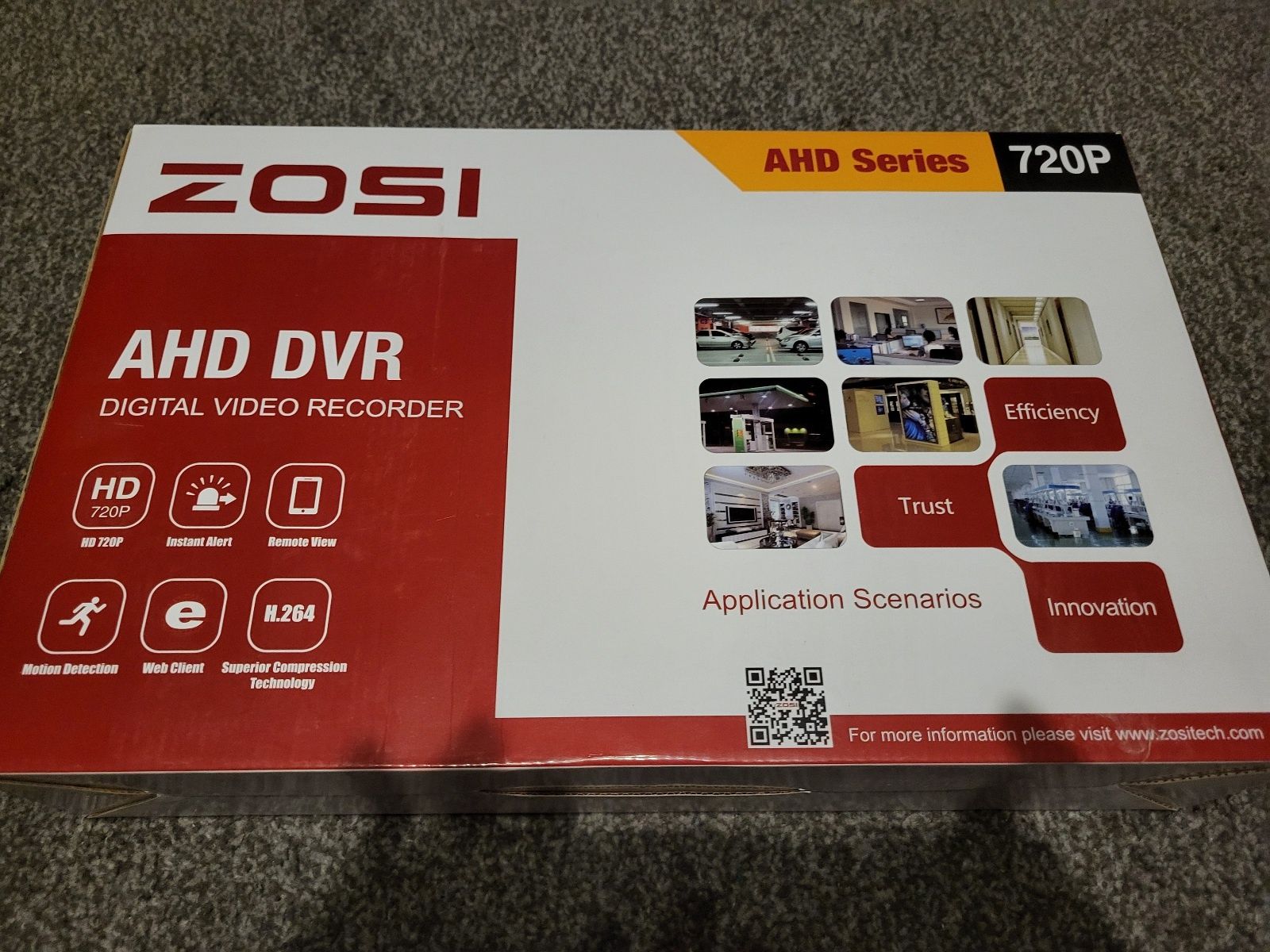 Monitoring Zestaw 8 kamer ZOSI 720 p + DVR Recorder+ Rejestrator cyfro