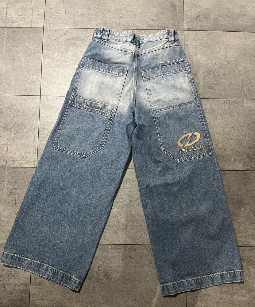Spodnie jeansowe baggy szerokie