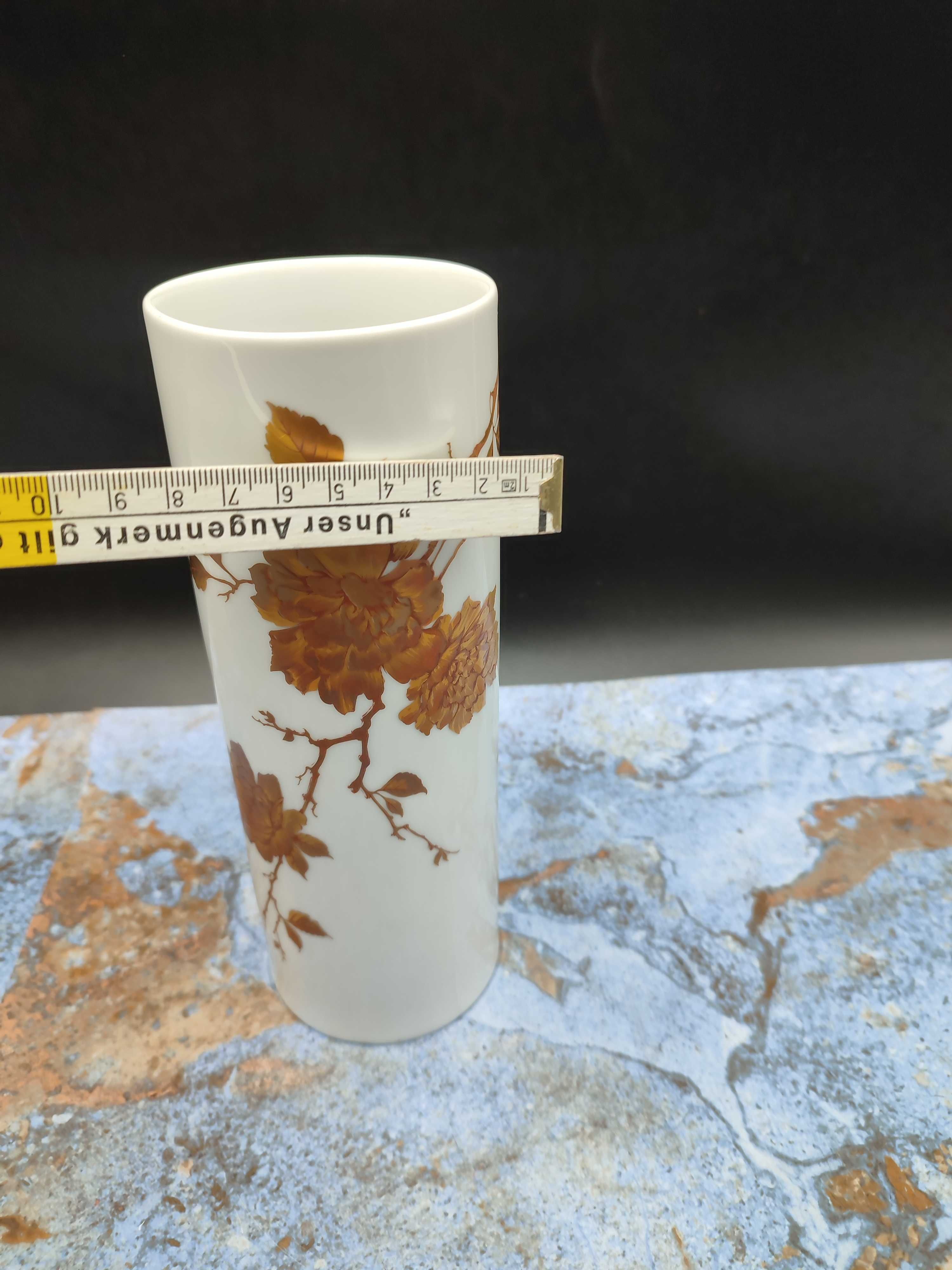 Porcelanowy wazon Kaiser - złocenie  - vintage - design 3330
