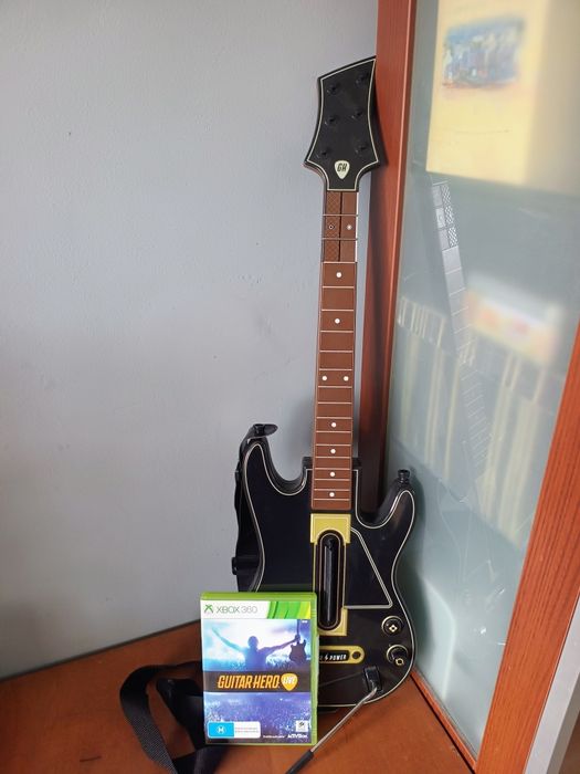 Xbox 360 gitar hero gitara+ dongle+ gra