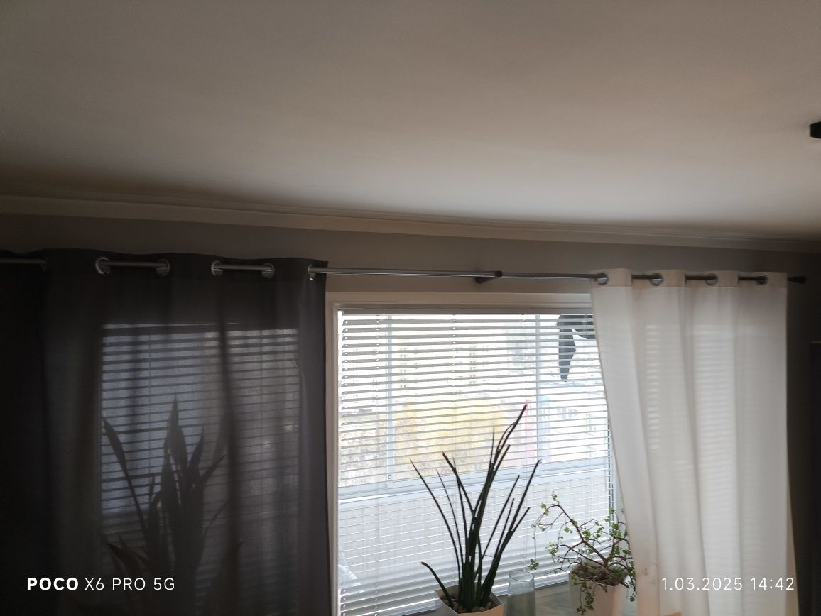 Karnisz podwójny z łącznikiem 360 cm
