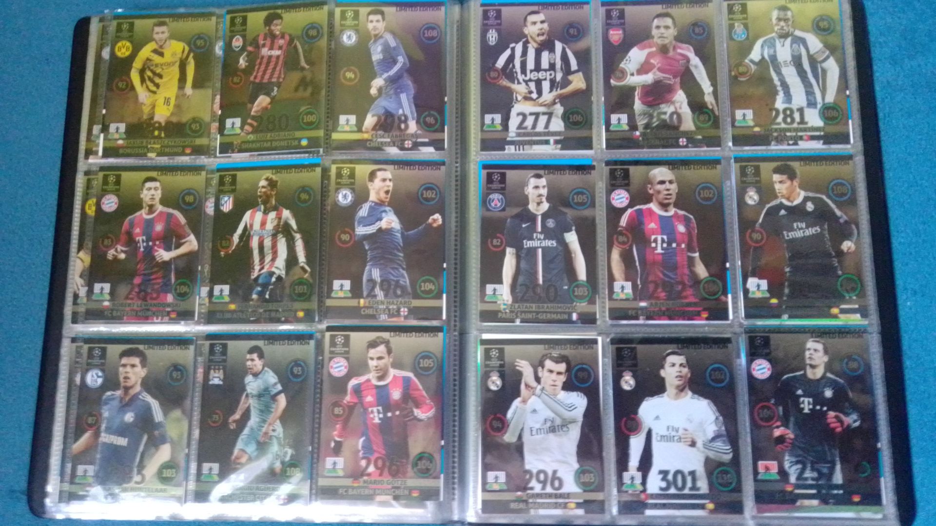 karty limited edition champions league 2014 Panini 2015