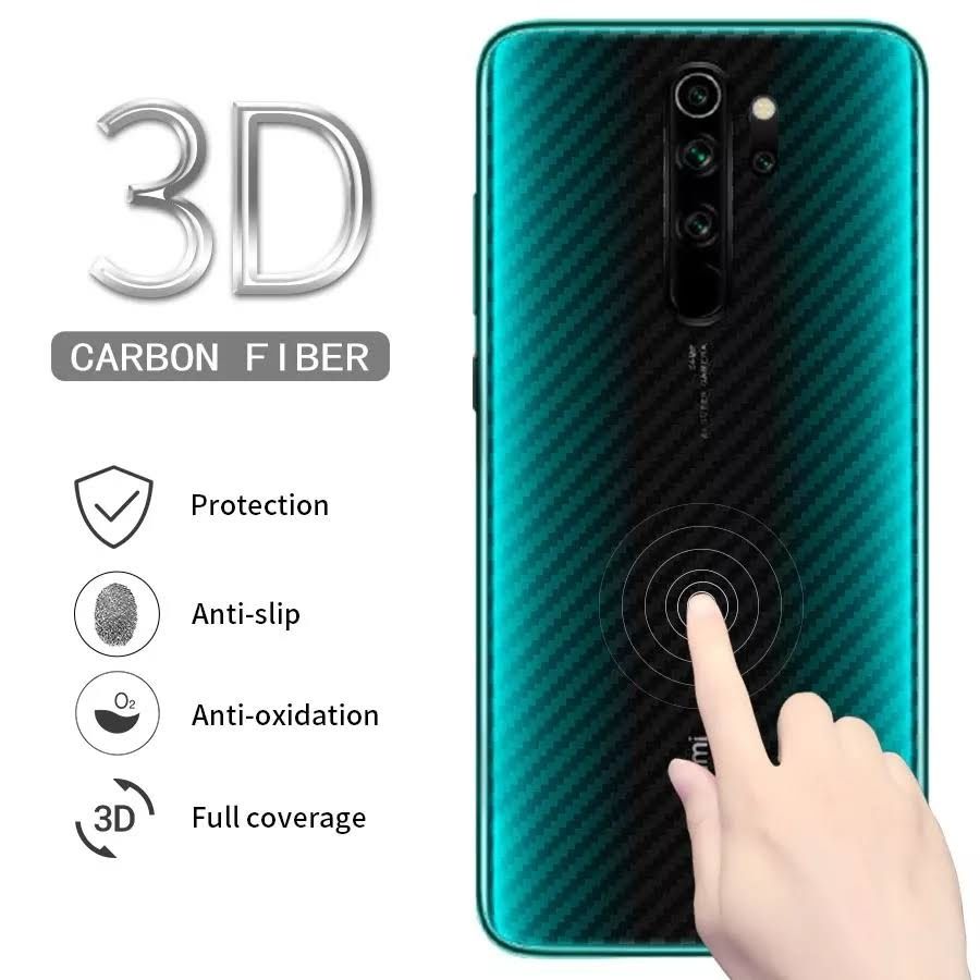 3D карбон защитные плёнки для телефонов марки Xiaomi, Poco, Re