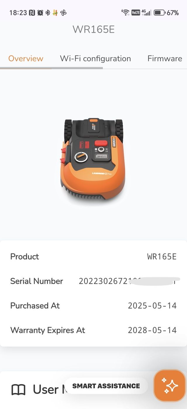 Robot koszący WORX Landroid M500 Plus WR165e GW 05.2028