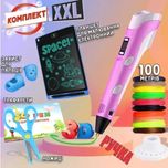 3Д ручка-6 c LCD дисплеєм, планшет Трафарети 100м пластику в комплекті