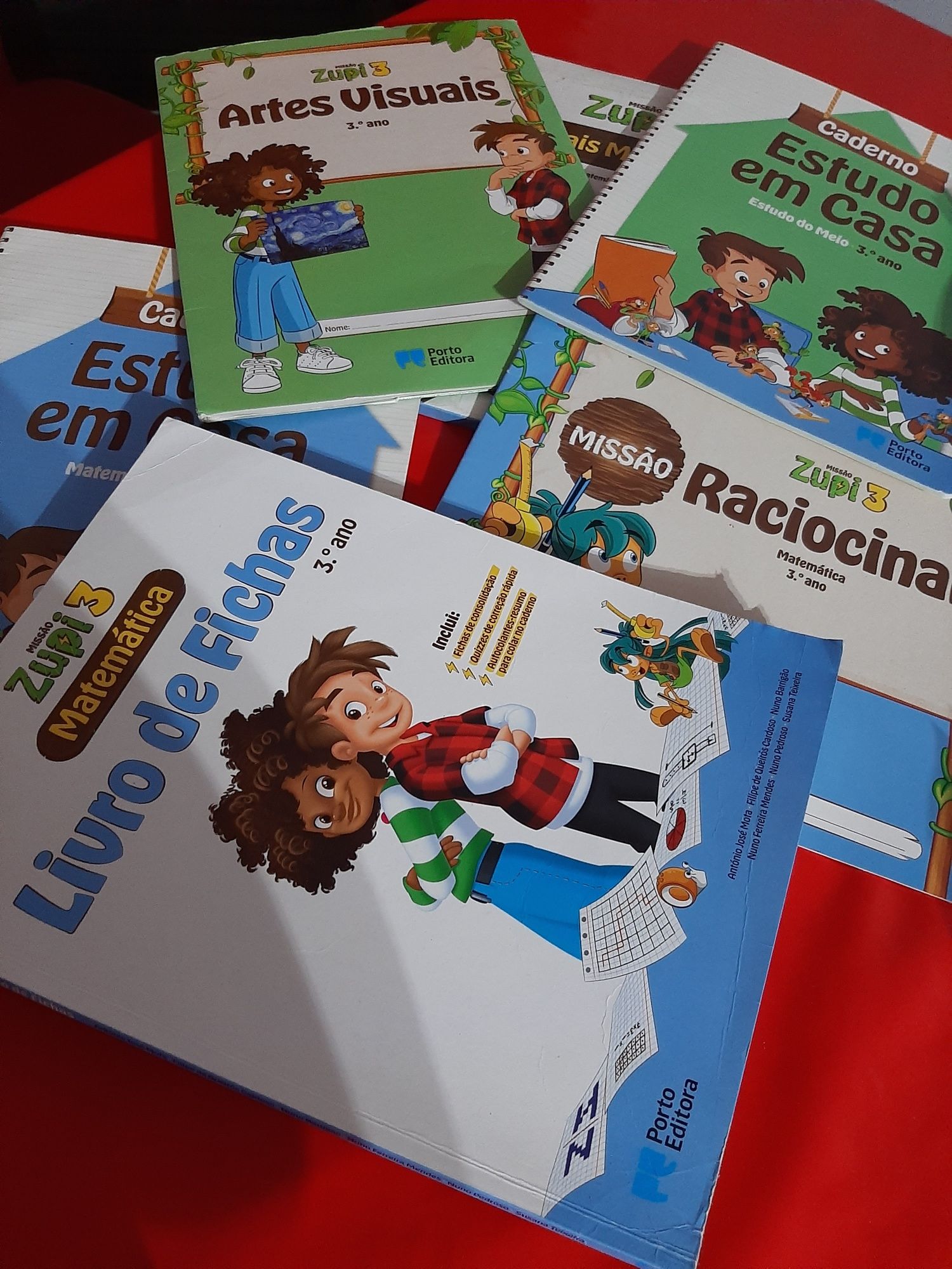 Lote de livros de fichas 3 ano