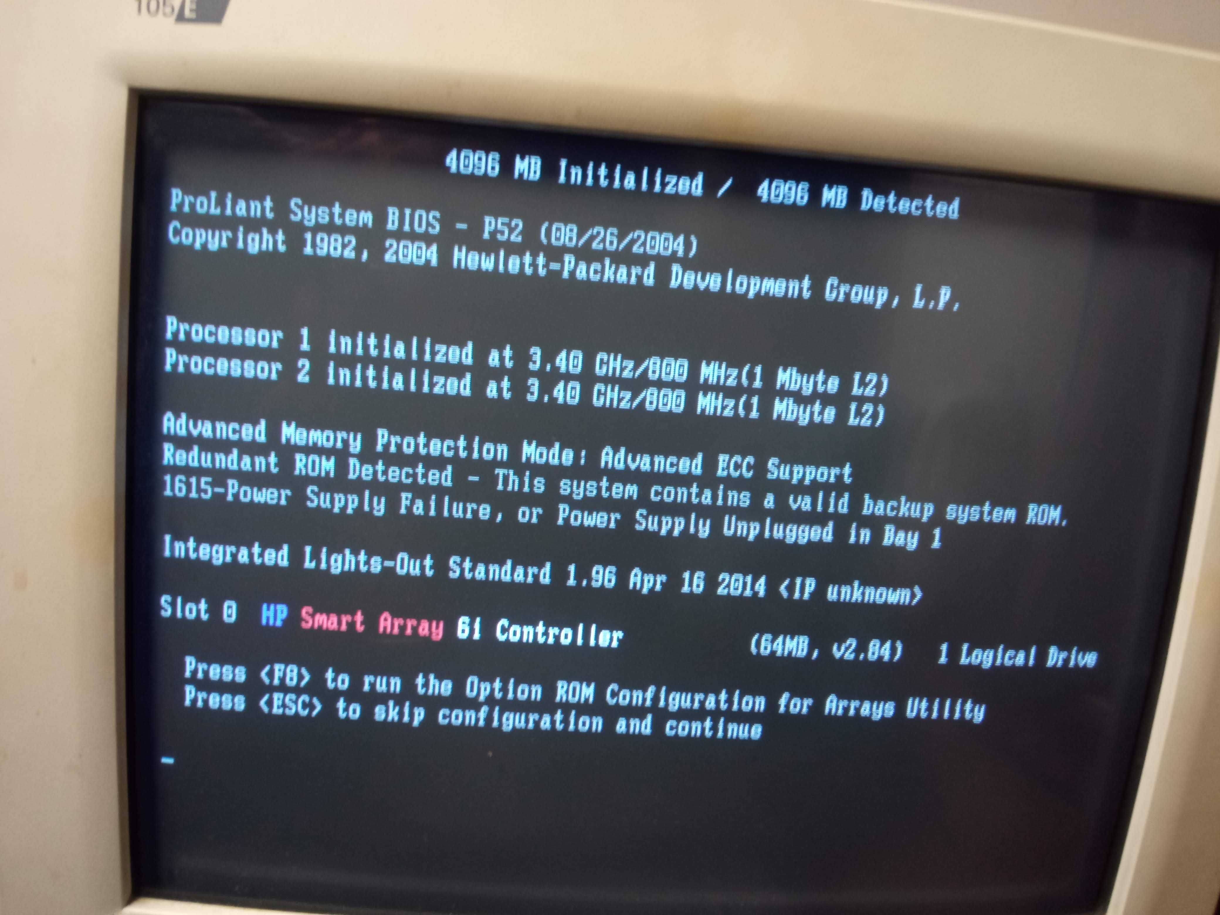 Serwer hp dl360 g4 1u + szyny