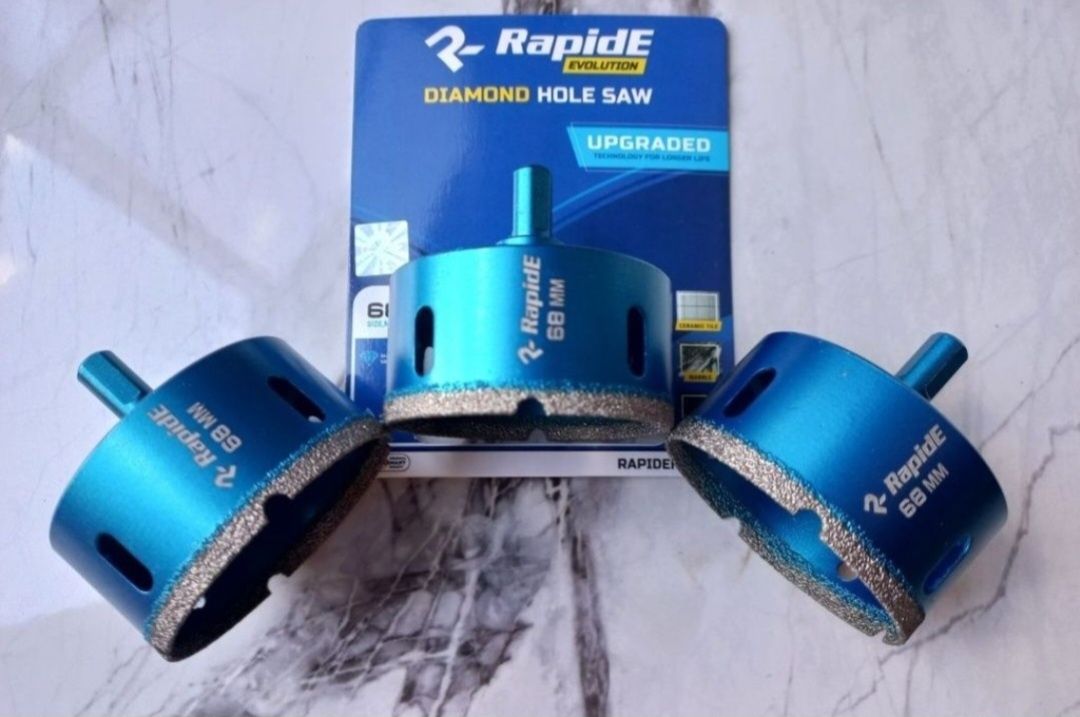 Алмазна , Алмазная коронка 68 мм  Rapide по керамограніту та мармуру..
