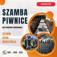 Zbiornik na deszczówkę wodę szambo szamba betonowe 10m3 Kanał Piwnica