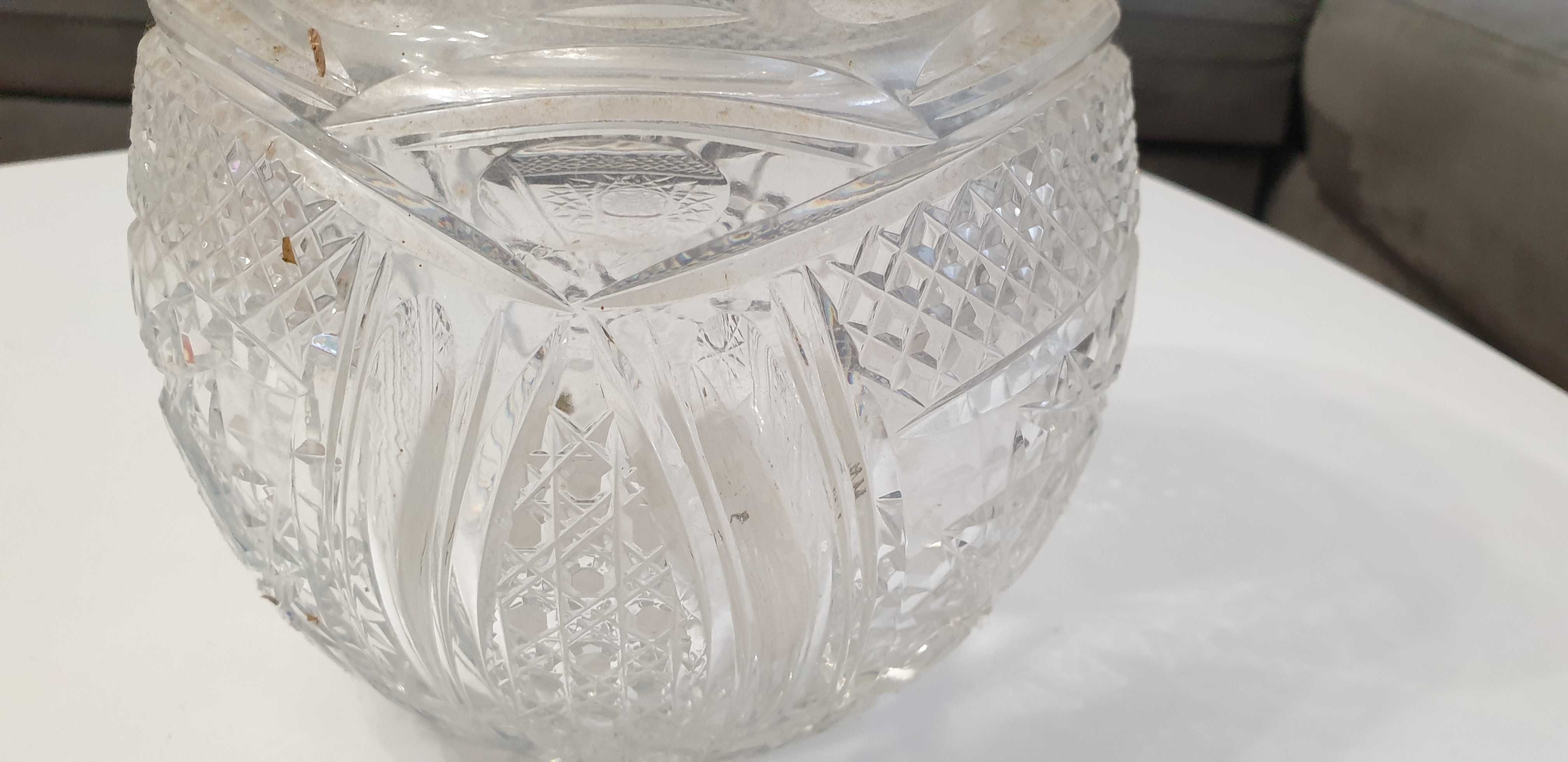 Starocie z Gdyni - Szkło kolorowe - wazon kryształowy